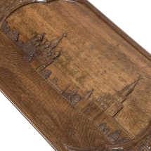 Нарды резные "Красная площадь" с ручкой 60, Haleyan