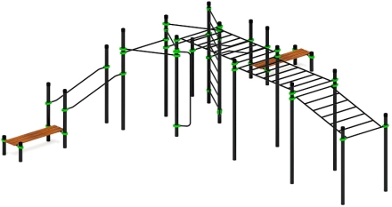Воркаут ЛОВ 89 зеленый ВТ 101.25-02, фото 4