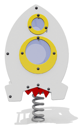 Качалка на 1 пружине Ракета ВСТ 4252 для детской площадки, фото 1