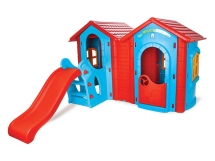 Двойной игровой домик с горкой Pilsan (06-433) Двойной игровой домик с горкой Pilsan (06-433)