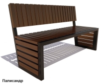 Скамейка парковая Аллея, Лиственница 2,5 м