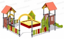 Песочный дворик Romana 109.06.00 с горкой для детской площадки