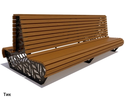 Скамейка уличная Ялта, Лиственница 1,5 м, фото 4