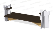 Скамейка Romana 057.55.00 двусторонняя для улицы Скамейка Romana 057.55.00 двусторонняя для улицы