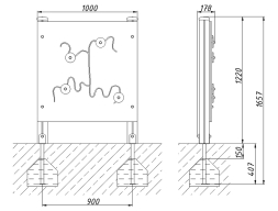 Развивающий элемент Найди дом М1 РЭ004 для детской площадки, фото 3