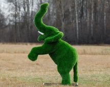 Топиари Слоник на дыбах газон Deluxe Топиари Слоник на дыбах газон Deluxe