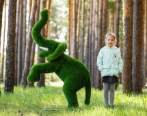 Топиари Слоник на дыбах газон Deluxe Топиари Слоник на дыбах газон Deluxe