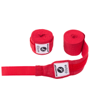 Бинт боксерский, 4,5 м, хлопок, красный Бинт боксерский, 4,5 м, хлопок, красный