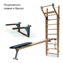 Шведская стенка с 14-ю перекладинами NOHrD WallBars, материал: вишня Шведская стенка с 14-ю перекладинами NOHrD WallBars, материал: вишня