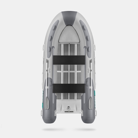 Gladiator RIB 380 AL Светло-темносерый моторная лодка ПВХ Жесткое дно (морской алюминий), киль, фото 3