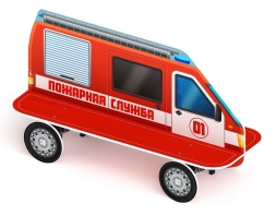 Пожарная машина - Скамейка детская - МФ 41.03.01-01, фото 3