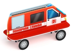 Пожарная машина - Скамейка детская - МФ 41.03.01-01, фото 1