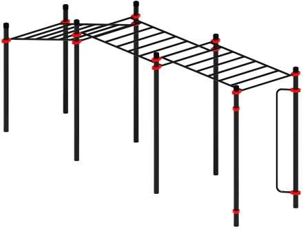 Воркаут ЛОВ 89 красный ВТ 101.11-01, фото 2