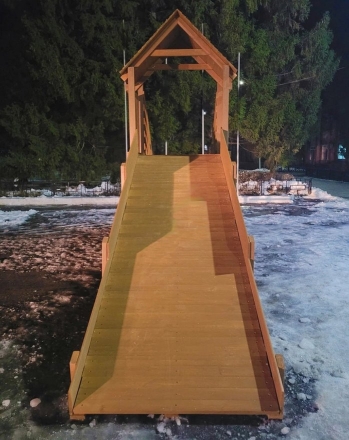 Зимняя горка Snow Fox Start с крышей (скат 4 м), фото 3