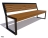Скамейка парковая Вокзал, Сосна 1,8 м