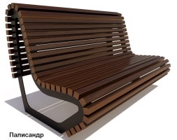 Скамейка парковая Лондон, Лиственница 0,6 м, фото 1