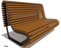 Скамейка парковая Лондон, Лиственница 0,6 м, фото 3