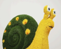 Топиари Улитка садовая, цветная - газон Eco