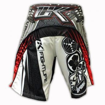 Шорты ММА Contract Killer Hakkamo White Shorts, фото 2