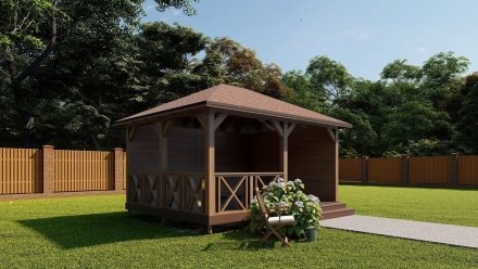 Прямоугольная беседка САЛЬТО, фото 2