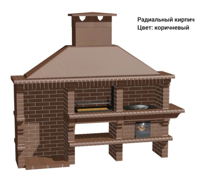 Печь Аристократ 832 Прямоугольный кирпич коричневый, фото 13