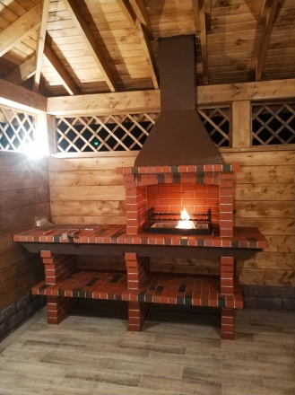 Печь Аристократ 704 Радиальный кирпич коричневый, фото 4