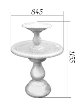 Фонтанчик садовый Аркадиан (бежевый)