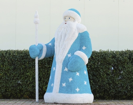 Топиари Дед Мороз с посохом - газон Eco, фото 4