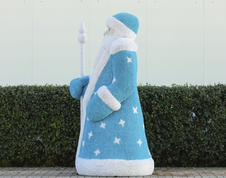 Топиари Дед Мороз с посохом - газон Eco, фото 2