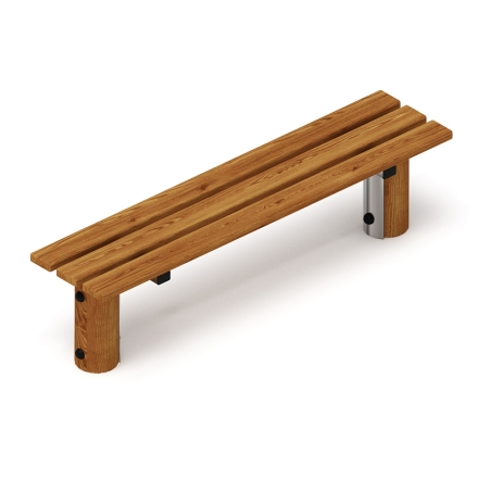 Скамья (лиственница темный) МФ 42.04.01-Л.И1.01, фото 2