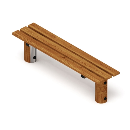 Скамья (лиственница темный) МФ 42.04.01-Л.И1.01, фото 1