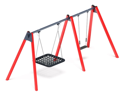 Качели М2 (красный) ИО 12.06.03.01-01, фото 2