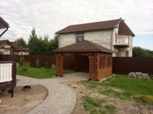 Квадратная беседка Пион Квадратная беседка Пион