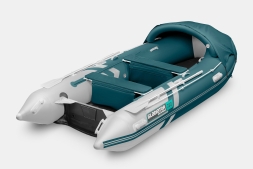 GLADIATOR E 380 PRO AIR Морской зеленый-белый моторная лодка ПВХ НДНД, фото 2