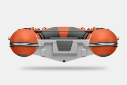 Gladiator RIB 380 AL Оранжево-темносерый моторная лодка ПВХ Жесткое дно (морской алюминий), киль, фото 6