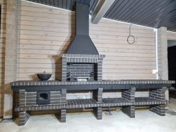 Печь Аристократ 716 S Радиальный кирпич красный, фото 3