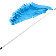 Лента гимнастическая 6м с палочкой цвет голубой Лента гимнастическая 6м с палочкой цвет голубой