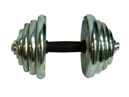 Гантель сборная хромировання. Вес 15 кг, фото 1