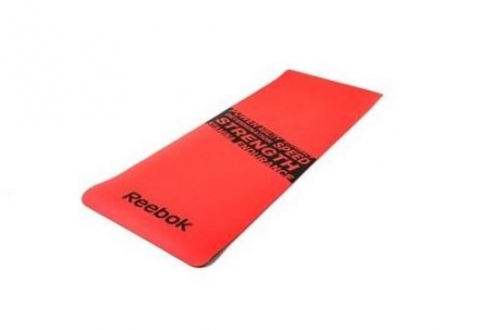Тренировочный коврик (мат) для фитнеса нескользящий Reebok (красный) RAMT-11024RDS , фото 1