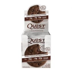 Печенье Quest Cookie Double Chocolate Chip Cookie (12 шт), фото 1