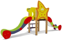 Горка двойная Морская звезда 08020 для детской площадки Горка двойная Морская звезда 08020 для детской площадки