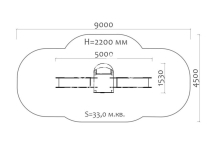 Горка двойная Морская звезда 08020 для детской площадки Горка двойная Морская звезда 08020 для детской площадки