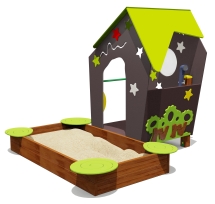 Песочный дворик Домик звездочета 05204 для детской площадки