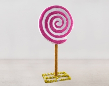 Топиари Карамелька, h=200 см (розовая) - газон Есо Топиари Карамелька, h=200 см (розовая) - газон Есо