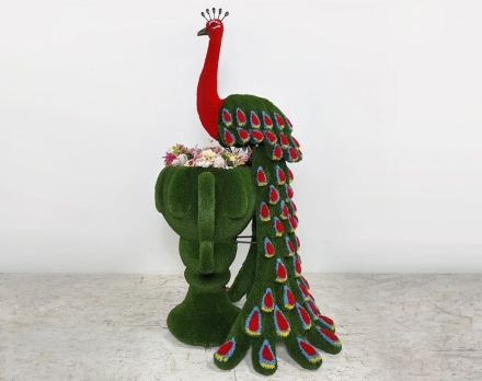 Топиари композиция Жар-птица на вазоне - газон Eco, фото 1