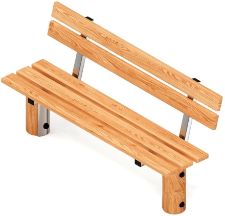 Скамья (лиственница) МФ 42.04.02-Л.И1, фото 2