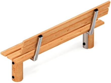 Скамья (лиственница) МФ 42.04.02-Л.И1, фото 3