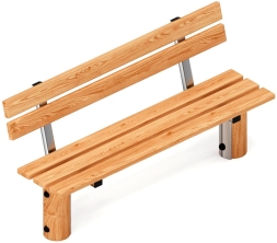 Скамья (лиственница) МФ 42.04.02-Л.И1, фото 1