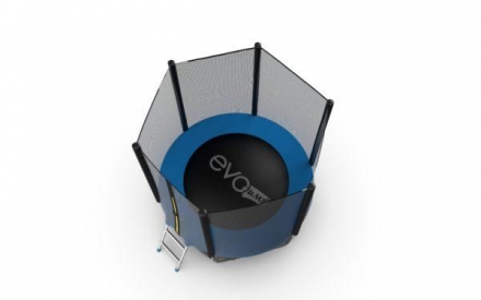 Батут с внешней сеткой и лестницей, диаметр 6ft (синий) EVO JUMP External 6ft (Blue) , фото 5