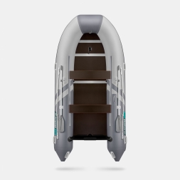 GLADIATOR B 370 LIGHT B Светло-темносерый моторная лодка ПВХ Фанерный пайол, фото 3